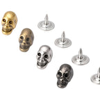 Metal Skull Heads with Rivets
