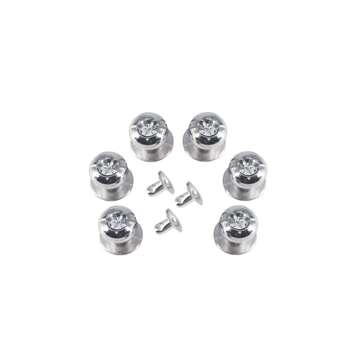 Diamante Studded Chicago Rivets (Pack of 100)