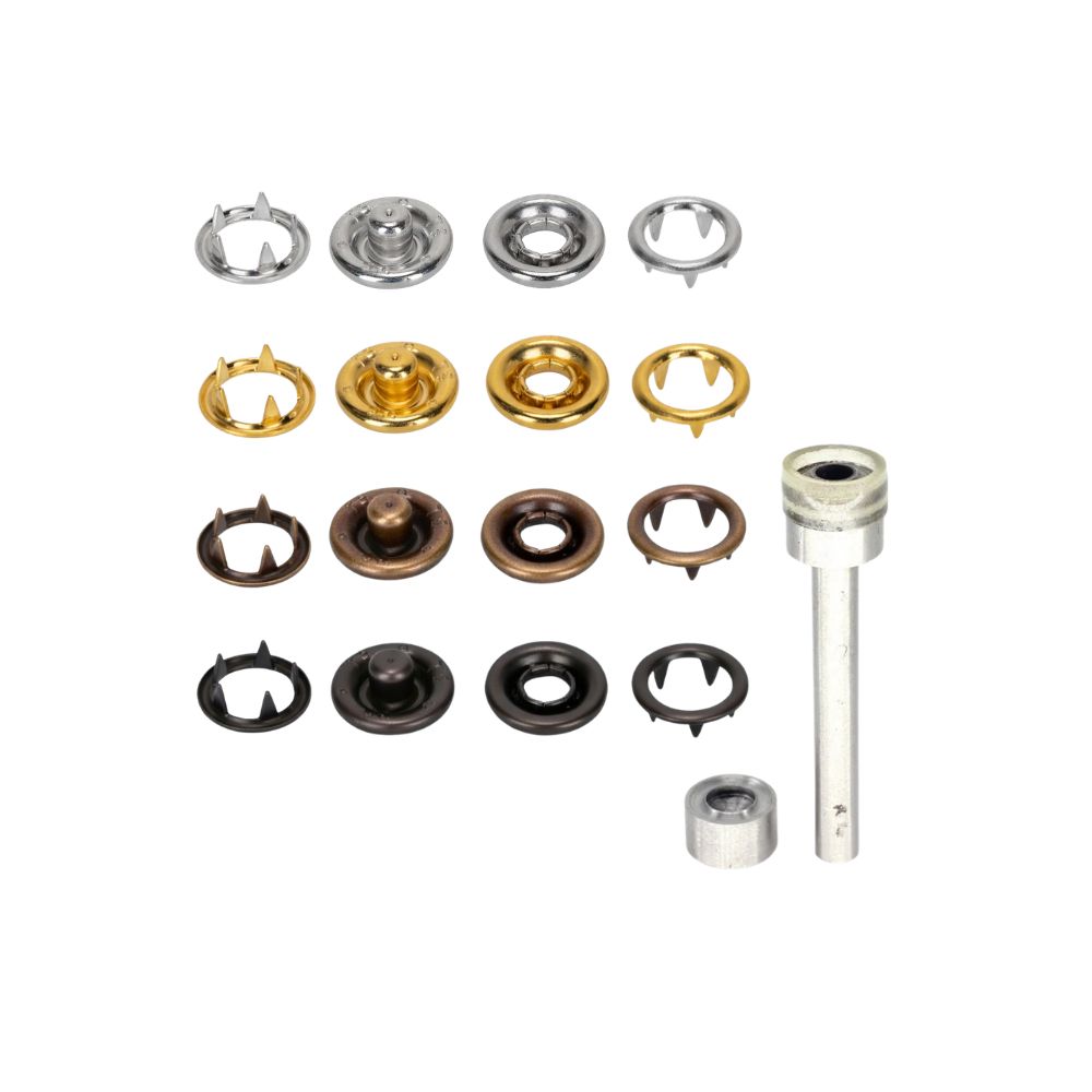 20mm 4-Part Snap Poppers (Pack of 20)
