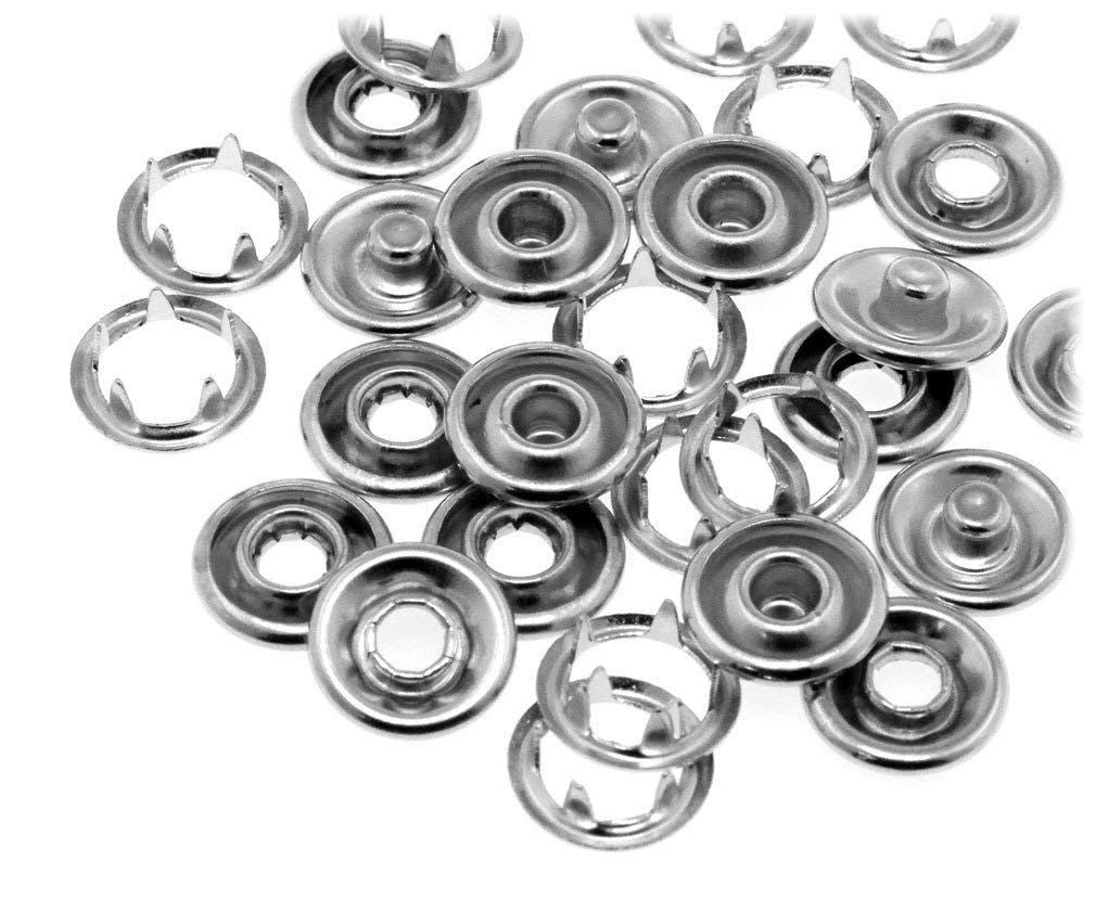 11mm Snap Poppers - Silver