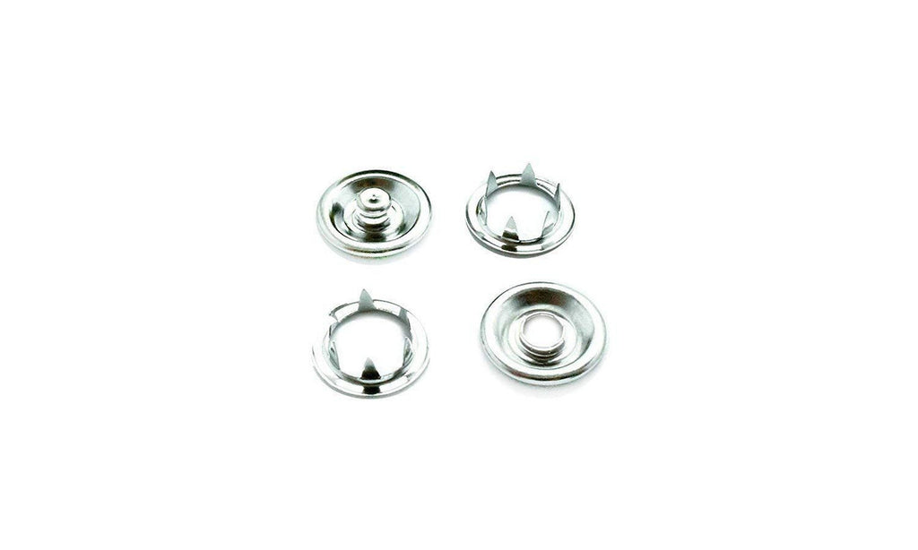 11mm Snap Poppers - Silver