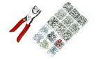 9.5mm Snap Poppers (Pack of 120) with Fixing Pliers