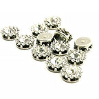 Clear Crystal Sew-On Ringed Czech Preciosa Diamante (Pack of 50)