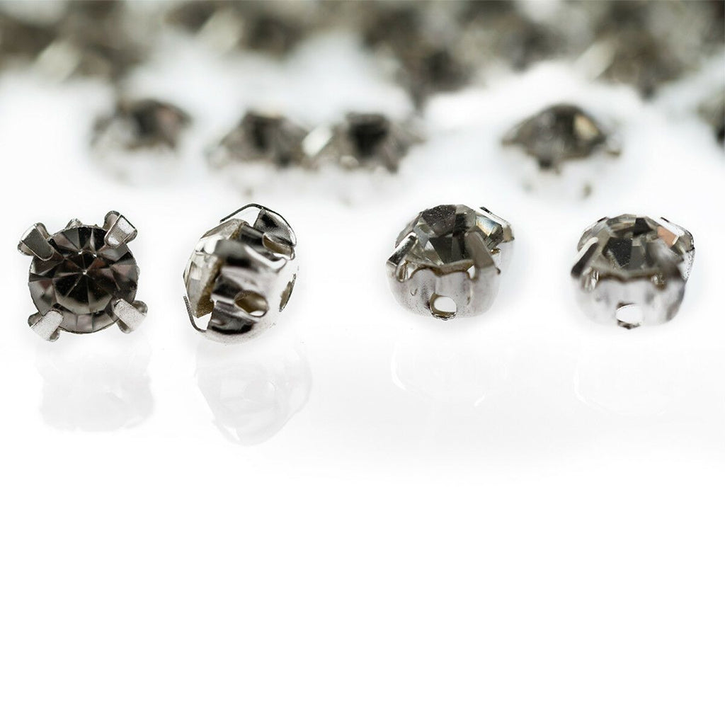 Sew-On Diamante Glass Beads (Pack of 50)