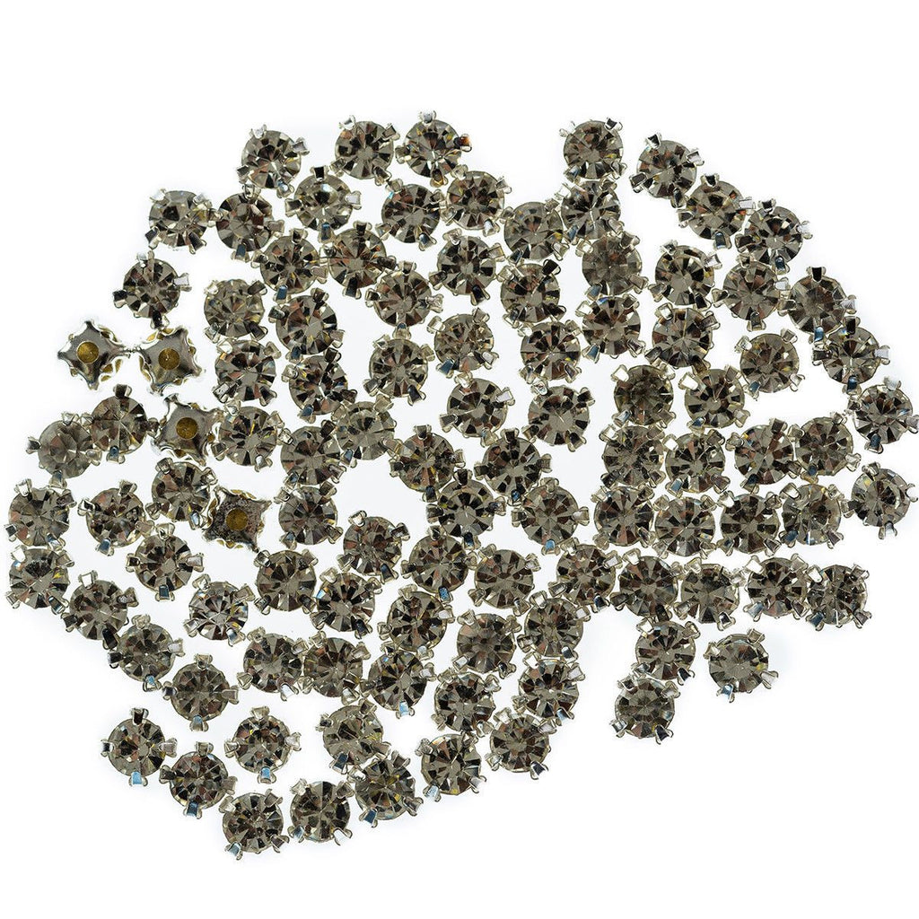Sew-On Diamante Glass Beads (Pack of 50)
