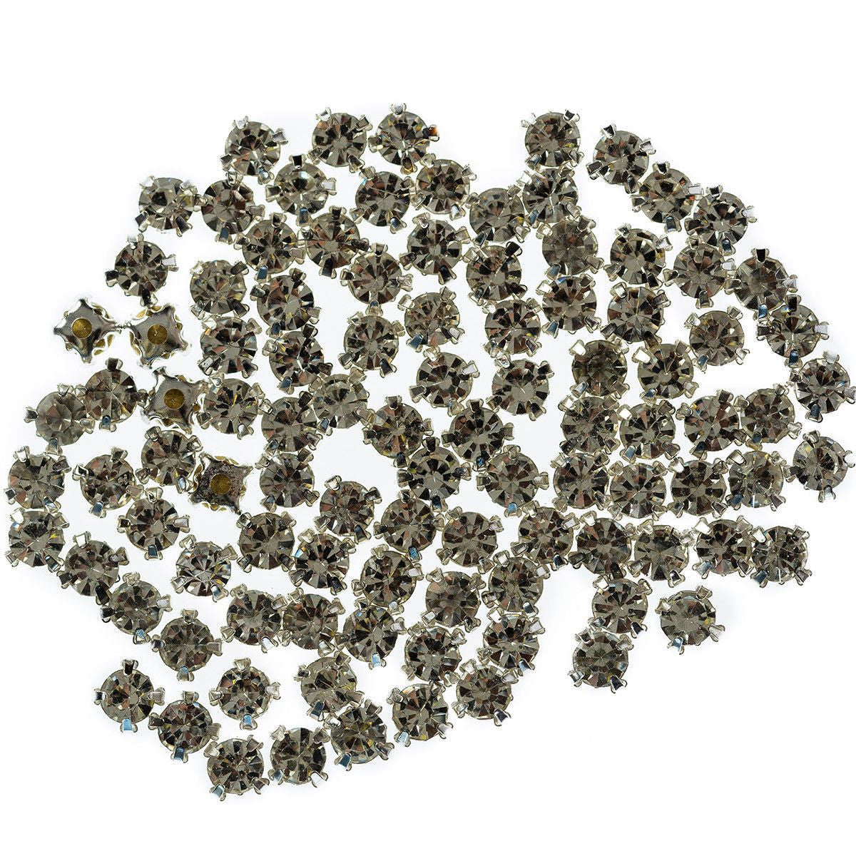 Sew-On Diamante Glass Beads (Pack of 50)