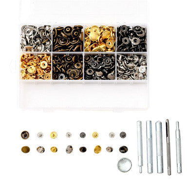 12mm/15mm S Spring Press Studs (200 Sets)