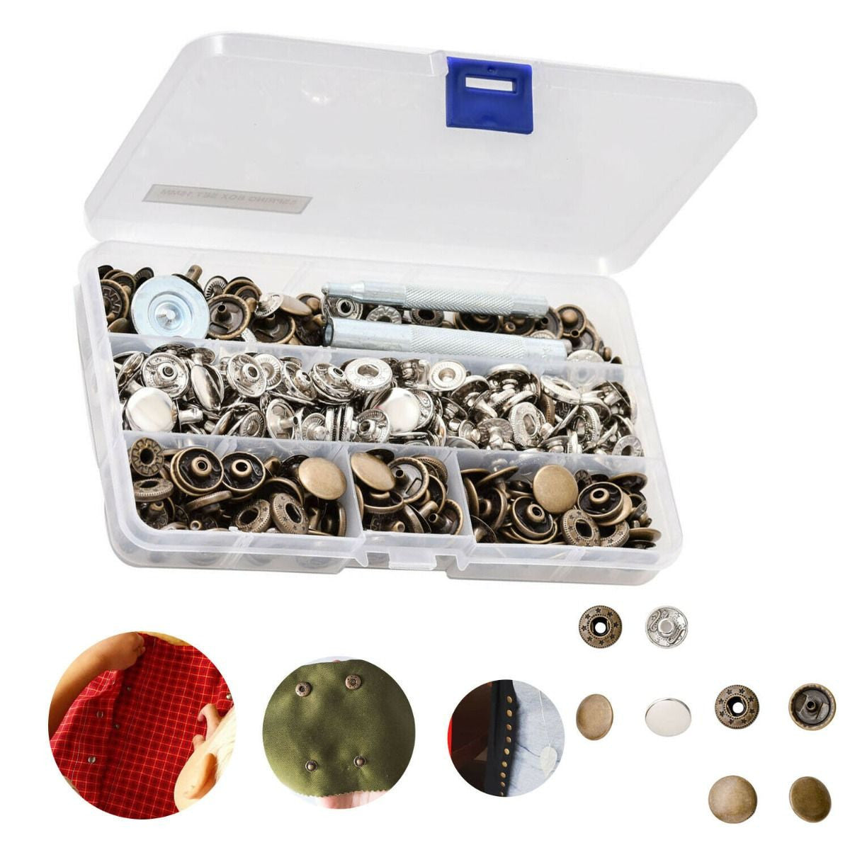 S-Spring Press Studs Box Set (100 Sets)