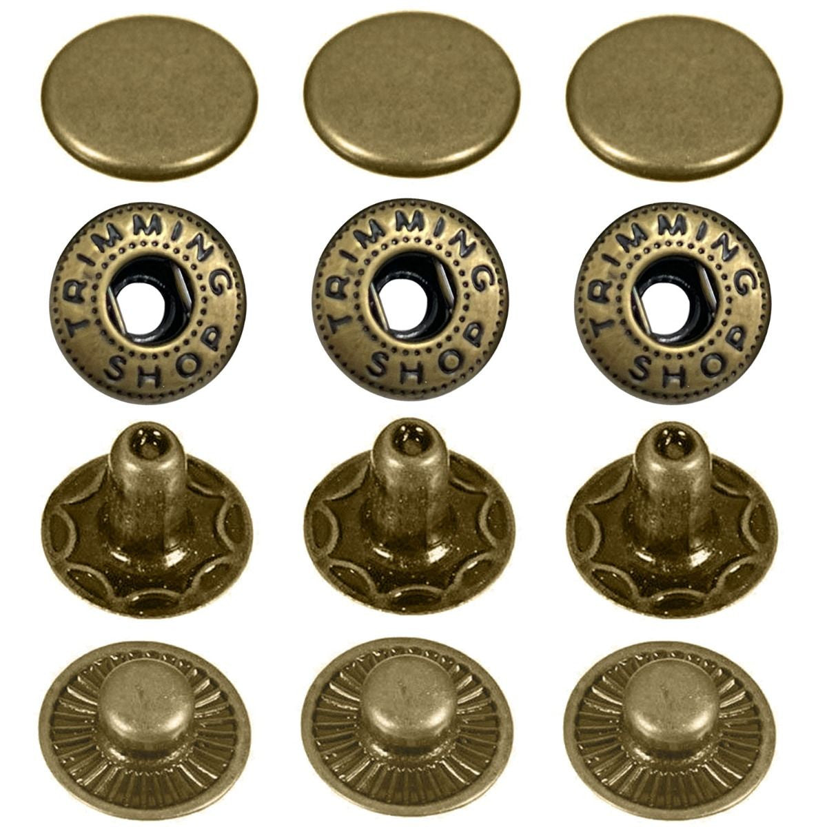 Trimming Shop S Spring Press Studs (pack of 10 sets)