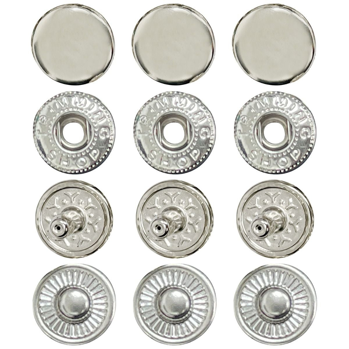 Trimming Shop S Spring Press Studs (pack of 10 sets)