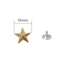 Star Studs with Back Pin Rivets (Pack of 50)