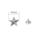 Star Studs with Back Pin Rivets (Pack of 50)