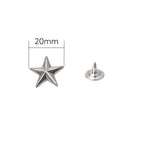Star Studs with Back Pin Rivets (Pack of 50)