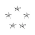 12mm Silver Star Studs with Prongs - Pack of 50