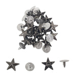 Star Shaped Studs with Back Pin Rivets (Pack of 50)