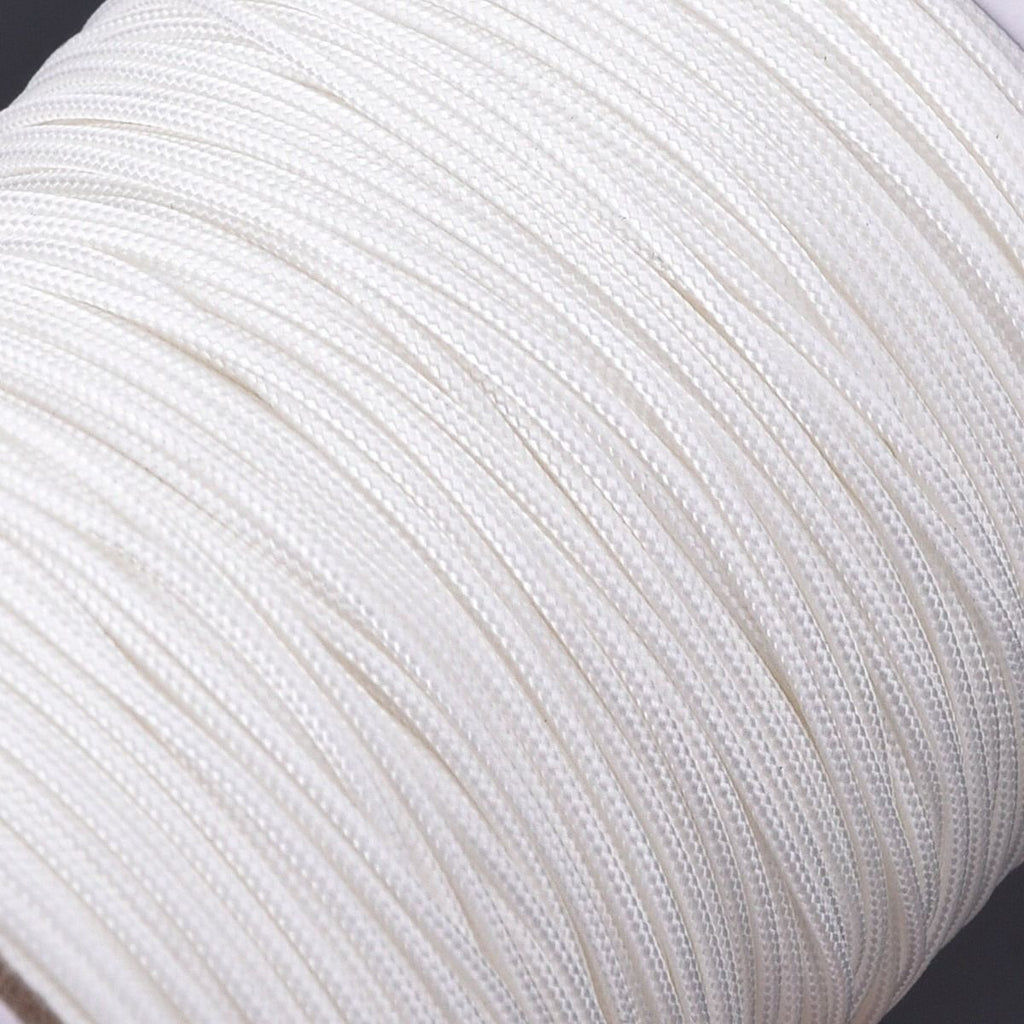 2mm White Nylon Braided Cord