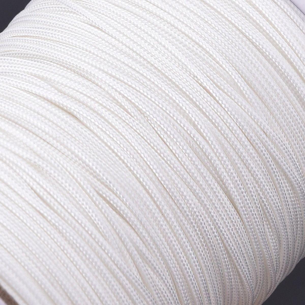 2mm White Nylon Braided Cord