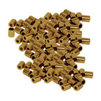 Metal Cord Stopper (Pack of 2) - Cylindrical Gold