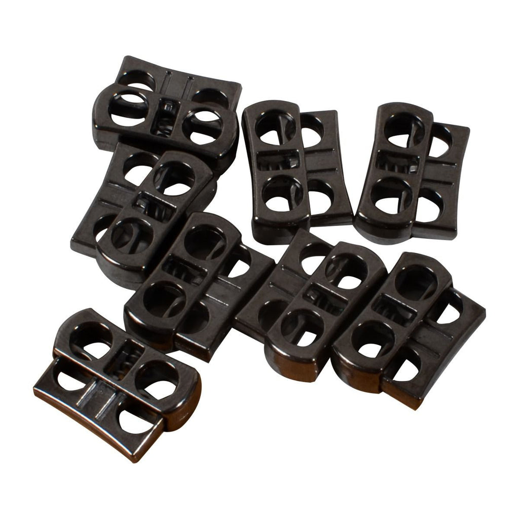 Metal Spring Loaded Cord Lock Stop Toggle Fastener - (Pack of 2)