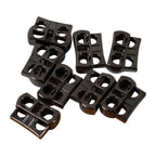 Metal Spring Loaded Cord Lock Stop Toggle Fastener - (Pack of 2)