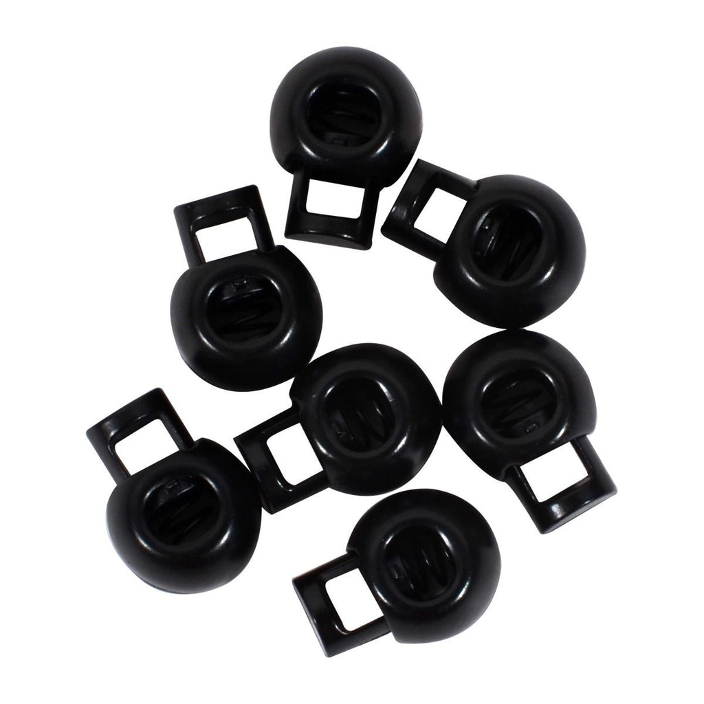 Metal Spring-Loaded Cord Stopper, 21mm x 16mm - (Pack of 2)