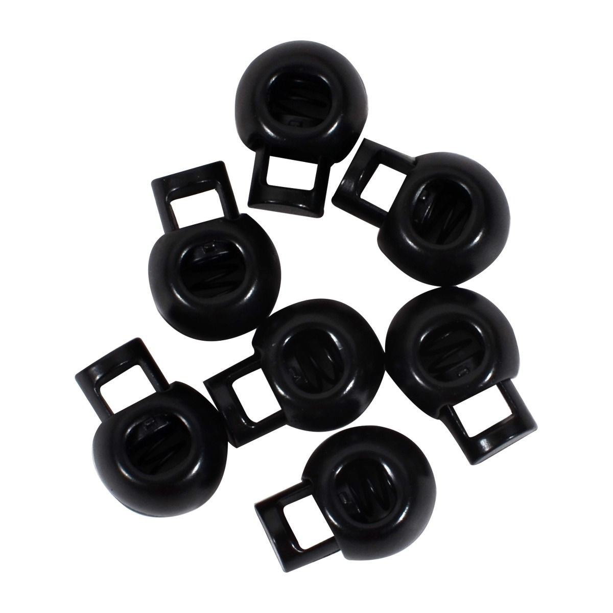 Metal Spring-Loaded Cord Stopper, 21mm x 16mm - (Pack of 2)