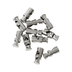 Metal Spring-Loaded Cord Stopper, 19mm x 8mm - (Pack of 2)