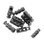 Metal Spring-Loaded Cord Stopper, 22mm x 7mm - (Pack of 2)