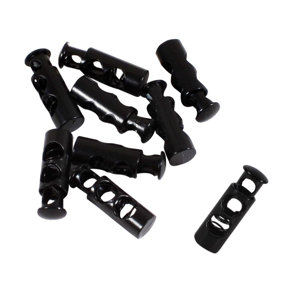 Metal Spring-Loaded Cord Stopper, 22mm x 7mm - (Pack of 2)