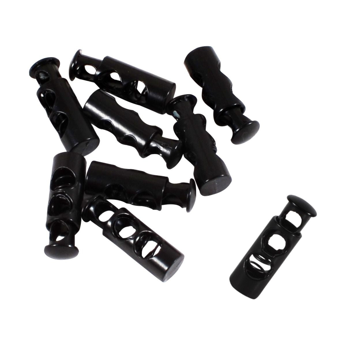 Metal Spring-Loaded Cord Stopper, 22mm x 7mm - (Pack of 2)