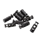 Metal Twin-Hole Push Button Cord Stopper - (Pack of 2)