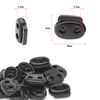 Metal Cord Lock Spring Loaded Stop Toggle Fastener - (Pack of 2)