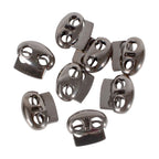 Metal Cord Lock Spring Loaded Stop Toggle Fastener - (Pack of 2)