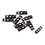 Metal Spring-Loaded Cord Stopper, 26mm x 9mm - (Pack of 2)