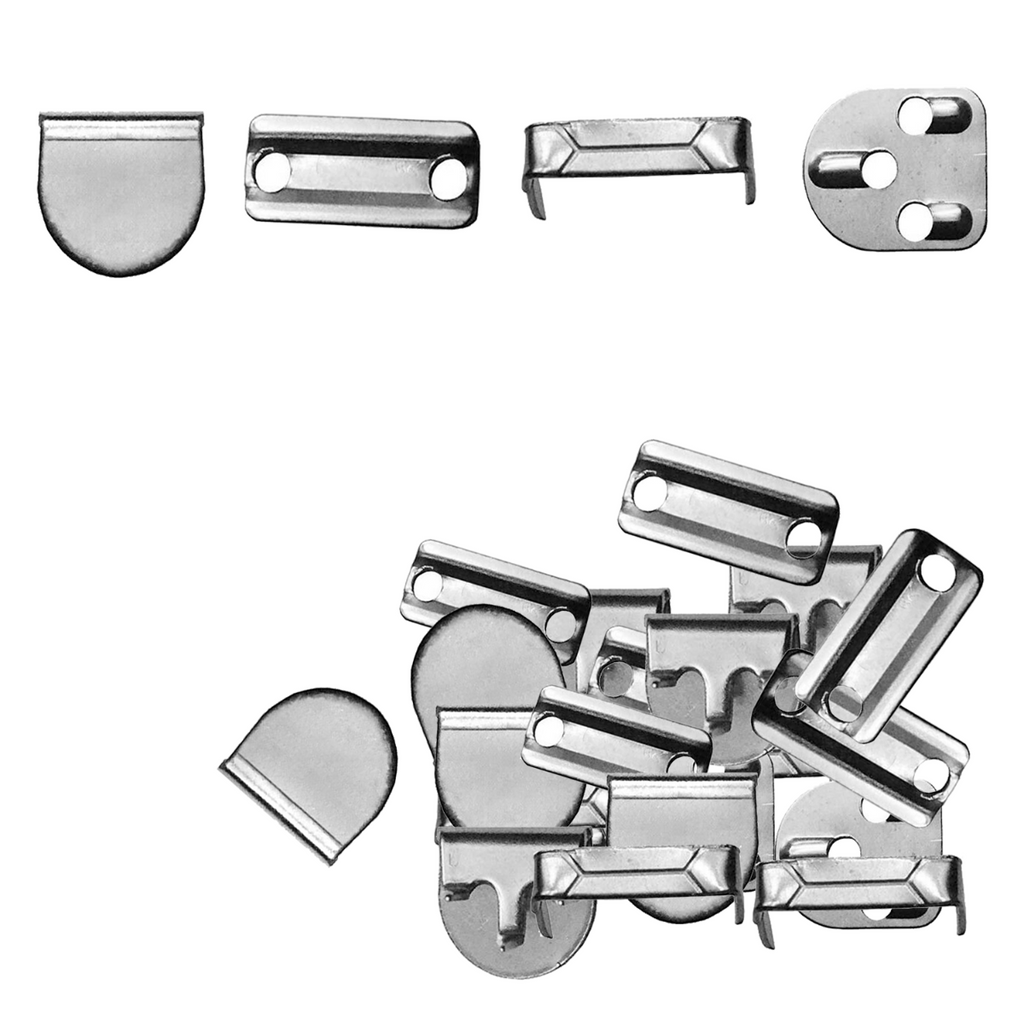 8mm 4-Part Sewing Hook and Bar Metal Fasteners (10 Sets)