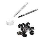 15mm Screw Press Studs with Fixing Hand Tool - (Pack of 10)