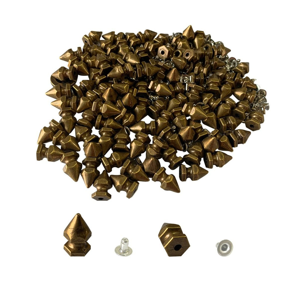 Plastic Tree Style Cone Studs with Base Pin - (Pack of 100)