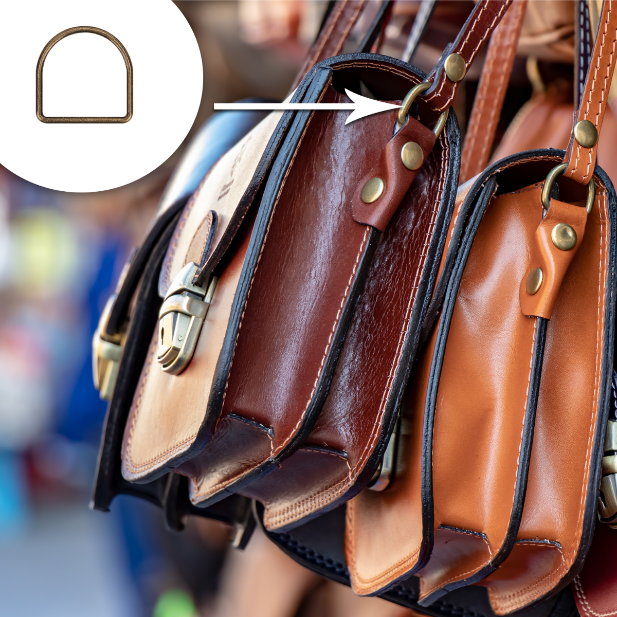 Welded Metal D-Rings - (Pack of 10)