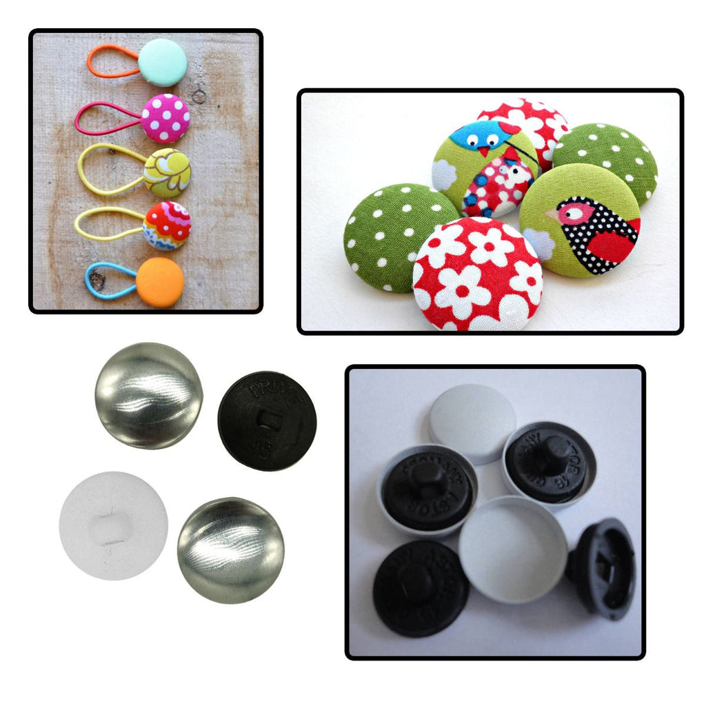 Aluminium / Plastic Button Blanks - (Pack of 50)