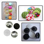 Aluminium / Plastic Button Blanks - (Pack of 50)