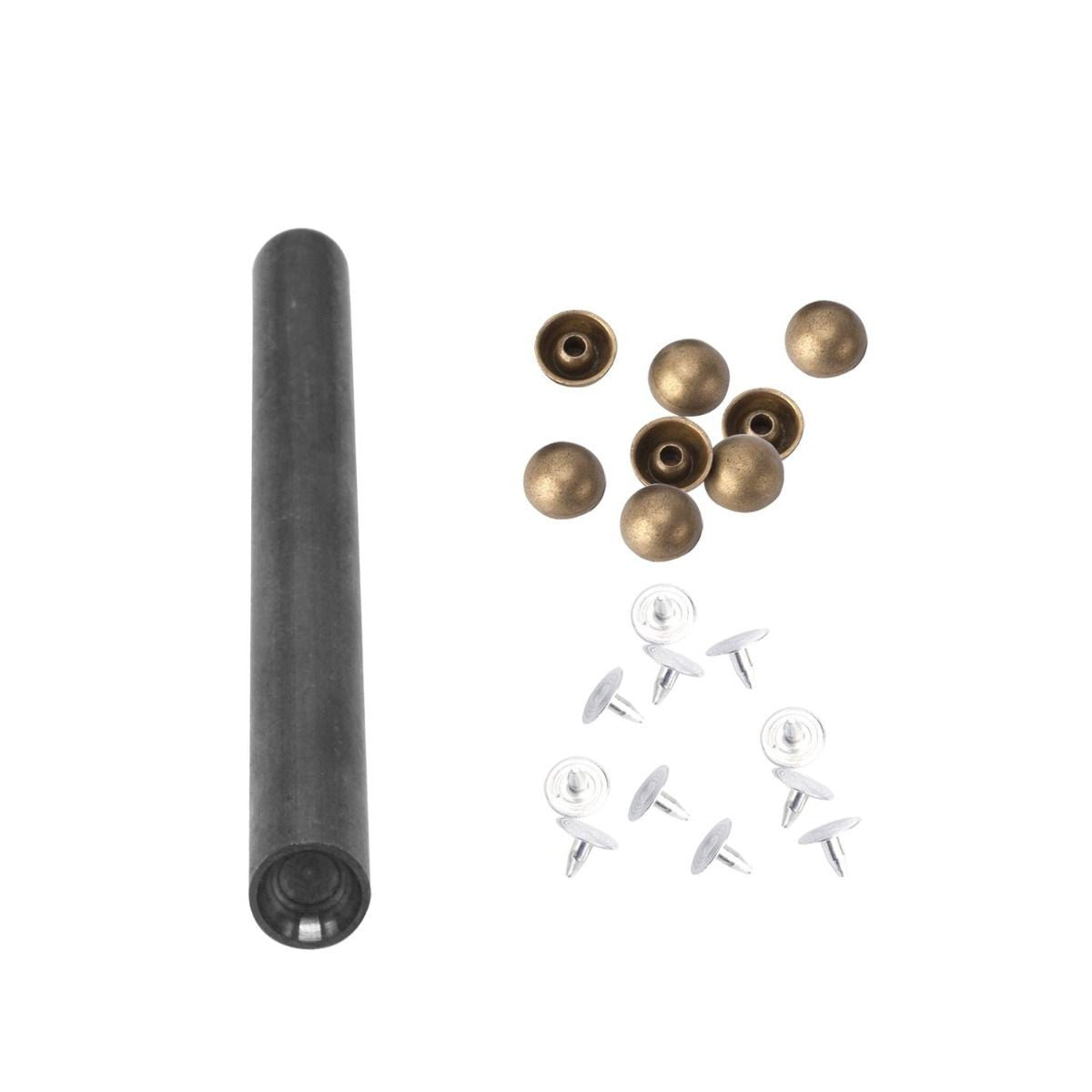 Domed Head Mushroom Studs with Fixing Hand Tool - (Pack of 100)