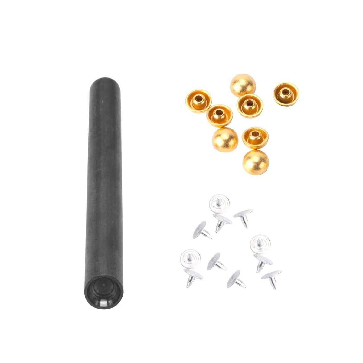 Domed Head Mushroom Studs with Fixing Hand Tool - (Pack of 100)