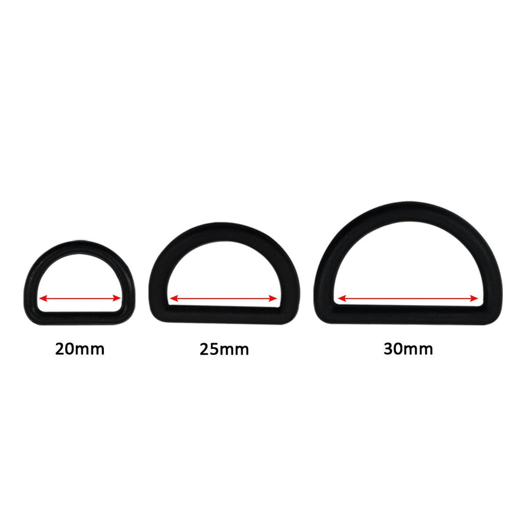 Plastic D-Rings - (Pack of 10)