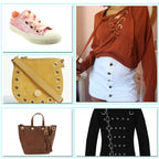 Brass Eyelets with Chrome Plating - (Pack of 100)