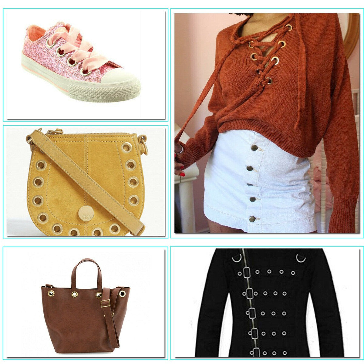 Brass Eyelets with Chrome Plating - (Pack of 100)