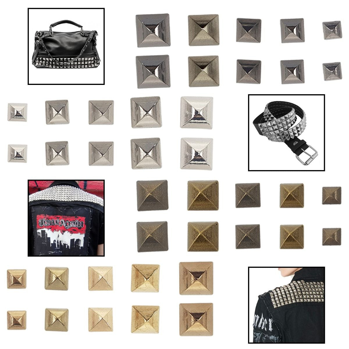 High-Cone Pyramids with Pins (Pack of 50)