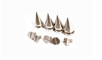 Screw Back Spike Stud Rivets (Pack of 50) - Silver