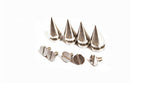 Screw Back Spike Stud Rivets (Pack of 50) - Silver