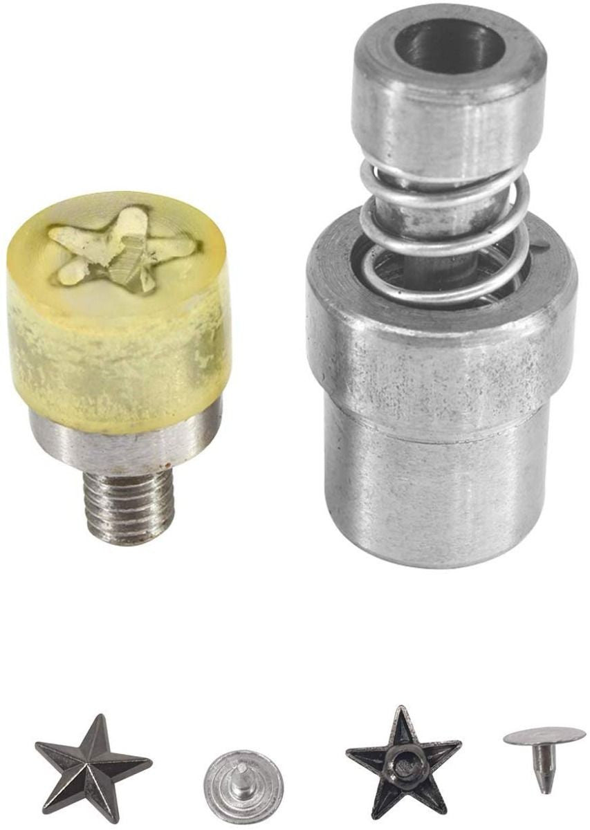 Star Studs Pin Iron Die Set for Green Machine Hand Press