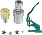 Star Studs Pin Iron Die Set for Green Machine Hand Press